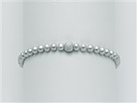 Bracciale Yukiko Donna Perle Oro Bianco Diamantato in Perle Peridoto PBR971Y - PBR971Y
